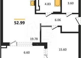 Продажа однокомнатной квартиры, 53 м2, Калининград, Московский район, Батальная улица, 65Б