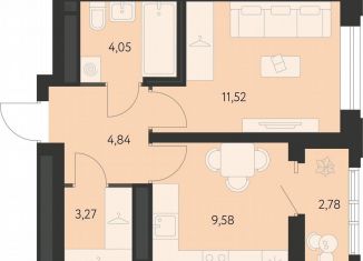 Продаю 1-комнатную квартиру, 34.7 м2, Свердловская область