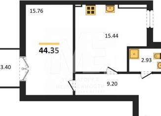 Продажа 1-ком. квартиры, 44.4 м2, Пионерский, Комсомольская улица, 19