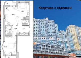 Продается двухкомнатная квартира, 77.6 м2, Санкт-Петербург, улица Кустодиева, 7к1, ЖК Байрон