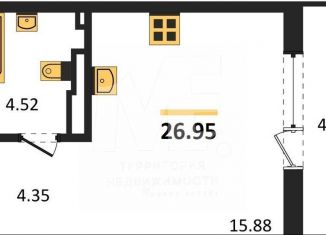 Продается квартира студия, 27 м2, Калининград, улица Старшины Дадаева, 55