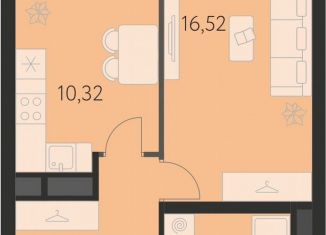 Продам 1-комнатную квартиру, 39.5 м2, Екатеринбург, метро Чкаловская, улица Академика Ландау, 43