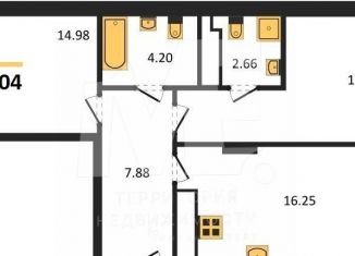 Продаю 2-ком. квартиру, 64 м2, Калининград, Ленинградский район, улица Старшины Дадаева, 55