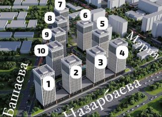 Продажа 1-ком. квартиры, 33 м2, Грозный, проспект В.В. Путина, 30