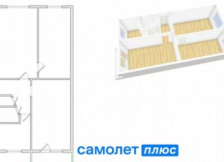 Продам трехкомнатную квартиру, 62.1 м2, Кемерово, Инициативная улица, 16Б