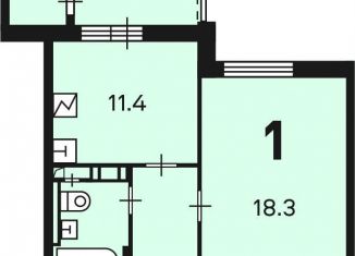 Продам 1-ком. квартиру, 38.8 м2, Москва, метро Марьина Роща, Анненская улица, 6