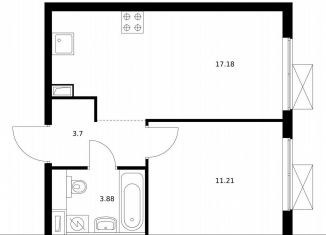 Продается 1-ком. квартира, 35.3 м2, Москва, метро Мичуринский проспект