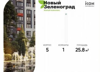 Продажа квартиры студии, 25.8 м2, деревня Рузино