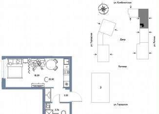 Продам 1-комнатную квартиру, 25.5 м2, Екатеринбург, Ленинский район