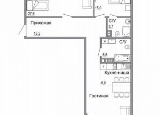 Продам трехкомнатную квартиру, 104.9 м2, Керчь