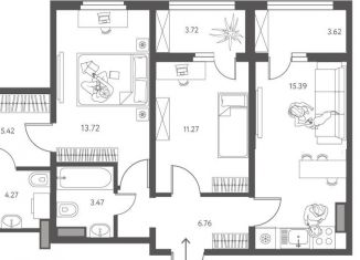 2-ком. квартира на продажу, 64 м2, Липецкая область, улица Перова, 2Д