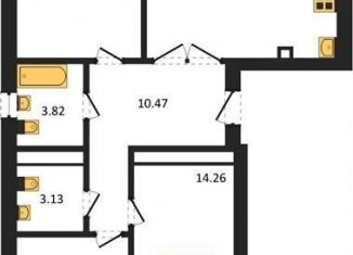 Продается 3-ком. квартира, 80.9 м2, Калининград, Московский район