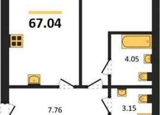 Продаю двухкомнатную квартиру, 67 м2, Калининград, улица Александра Невского, 194А