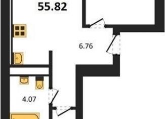 Продажа 2-ком. квартиры, 55.8 м2, Калининград, Ленинградский район, улица Героя России Катериничева, 9к2