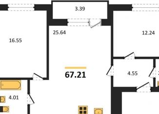 Продам двухкомнатную квартиру, 67.2 м2, Калининград, Ленинградский район