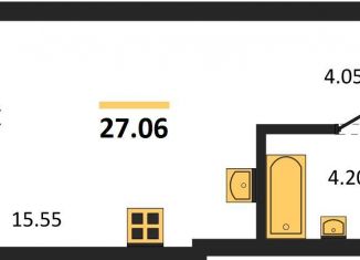 Продажа квартиры студии, 27.1 м2, Калининградская область