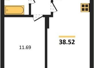 Продается 1-комнатная квартира, 38.5 м2, Калининград, Батальная улица, 65Б, Московский район