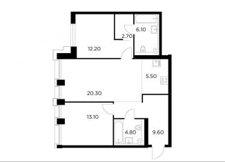 Продается трехкомнатная квартира, 74.2 м2, Москва