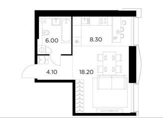 Продам квартиру студию, 36.6 м2, Москва, метро Водный стадион