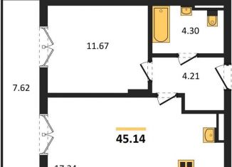 Продаю однокомнатную квартиру, 45.1 м2, Светлогорск, улица Нахимова