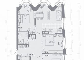 Продажа 3-комнатной квартиры, 82.3 м2, Красноярский край, улица Калинина, 2