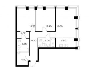 Продается 3-ком. квартира, 78.1 м2, Москва, метро Водный стадион