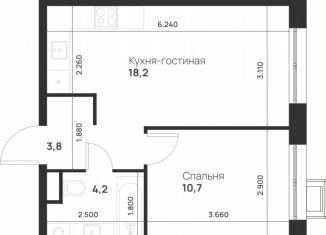 Продажа 1-ком. квартиры, 36.9 м2, Москва, посёлок Газопровод, 2