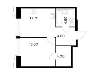 Продается 1-ком. квартира, 40.7 м2, Москва, станция Балтийская