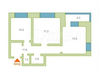 Продаю 2-ком. квартиру, 58 м2, Тюмень, улица Прокопия Артамонова, 8, Восточный округ