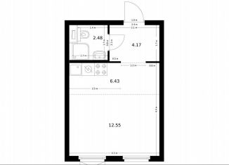 Продается квартира студия, 25.6 м2, Москва, район Чертаново Южное, Дорожная улица, 46к1