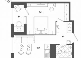 Продажа однокомнатной квартиры, 65 м2, Санкт-Петербург, Измайловский бульвар, 11, Адмиралтейский район