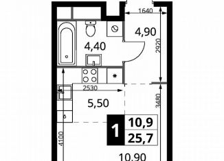 Продам квартиру студию, 25.6 м2, Химки