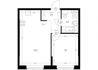 Продается однокомнатная квартира, 37.7 м2, Благовещенск