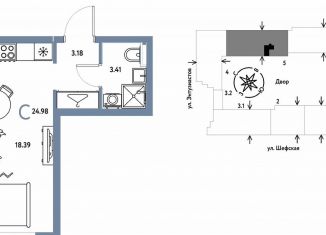 Продажа 1-ком. квартиры, 25 м2, Екатеринбург, Шефская улица, 28