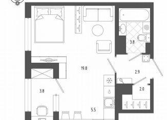 Продам квартиру студию, 35.9 м2, Санкт-Петербург, Измайловский бульвар, 9, Адмиралтейский район