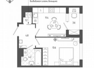 1-ком. квартира на продажу, 37 м2, Санкт-Петербург, Измайловский бульвар, 9, Адмиралтейский район