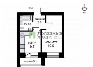 Продается однокомнатная квартира, 35.2 м2, Киров, улица Анжелия Михеева, 20