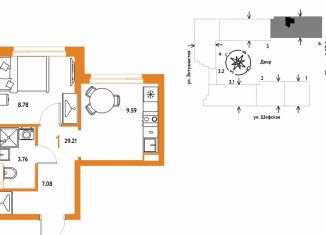 Продаю 1-комнатную квартиру, 29.2 м2, Екатеринбург, Орджоникидзевский район, Шефская улица, 28