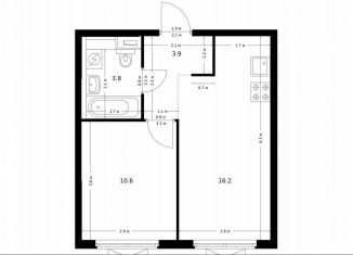 Продаю 1-комнатную квартиру, 34.5 м2, Москва, метро Верхние Лихоборы, жилой комплекс Большая Академическая 85, к3.3