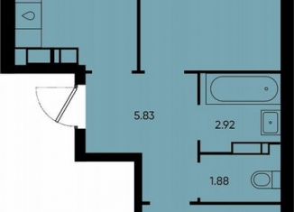 Продается двухкомнатная квартира, 53.1 м2, Краснодар, микрорайон Достояние
