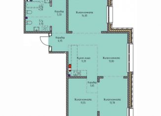 4-ком. квартира на продажу, 81.3 м2, Иркутск, Култукская улица, 16