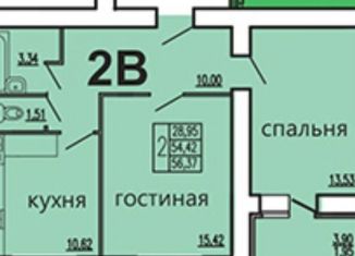 2-комнатная квартира на продажу, 56.4 м2, Пензенская область, Соборная улица, 1