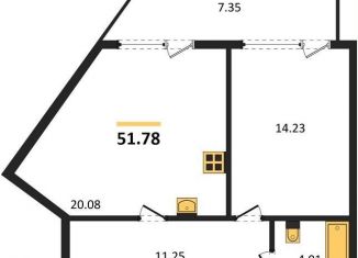 Продам 1-комнатную квартиру, 51.8 м2, Новосибирск, Сухарная улица, 105/1, метро Заельцовская