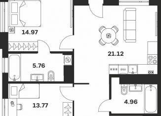 Продаю двухкомнатную квартиру, 76.3 м2, Тула