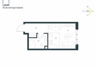 Продаю квартиру студию, 21.7 м2, Москва, жилой комплекс Левел Южнопортовая, 13