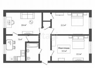 Продажа 3-ком. квартиры, 57.2 м2, Бердск, улица Карла Маркса, 71