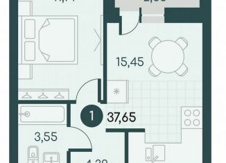 Продается 1-комнатная квартира, 37.7 м2, Курган