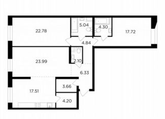 3-ком. квартира на продажу, 112.5 м2, Москва, жилой комплекс Форивер, 9