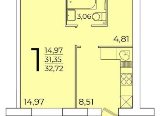 Продается 1-ком. квартира, 32.7 м2, Архангельская область, улица Торцева, 41