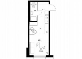 Квартира на продажу студия, 23.6 м2, Москва